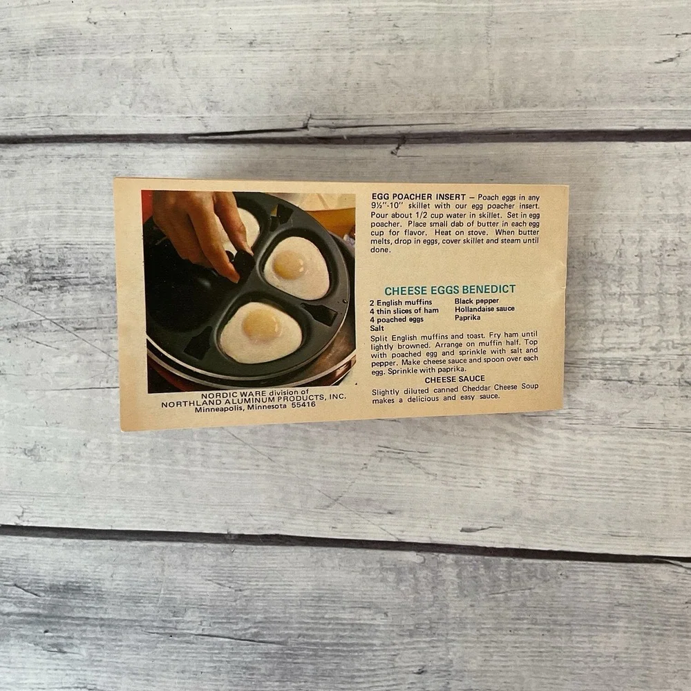 VTG Nordic Ware Bundt Flan Pan Harvest Yellow Non Stick Original Box Recipe Book